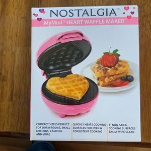 Mini Heart Waffle Maker